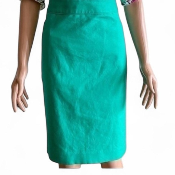 Liz Claiborne Emerald Green Ponte Pencil Skirt – Size 8 - Picture 3 of 5